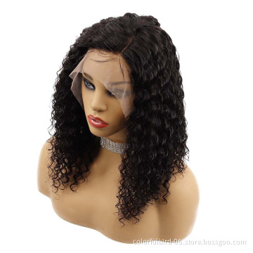 Cuticle aligned 28 30 32 inch transparent swiss 13*4 lace front human hair wig Hd Lace Wig Deep Wave brazilian hair
